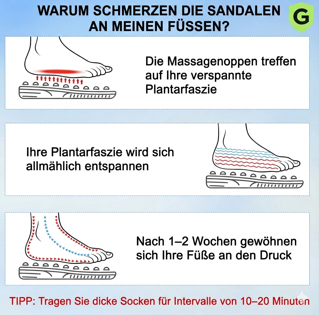 Fußgewölbe-Entlastungs Sandalen
